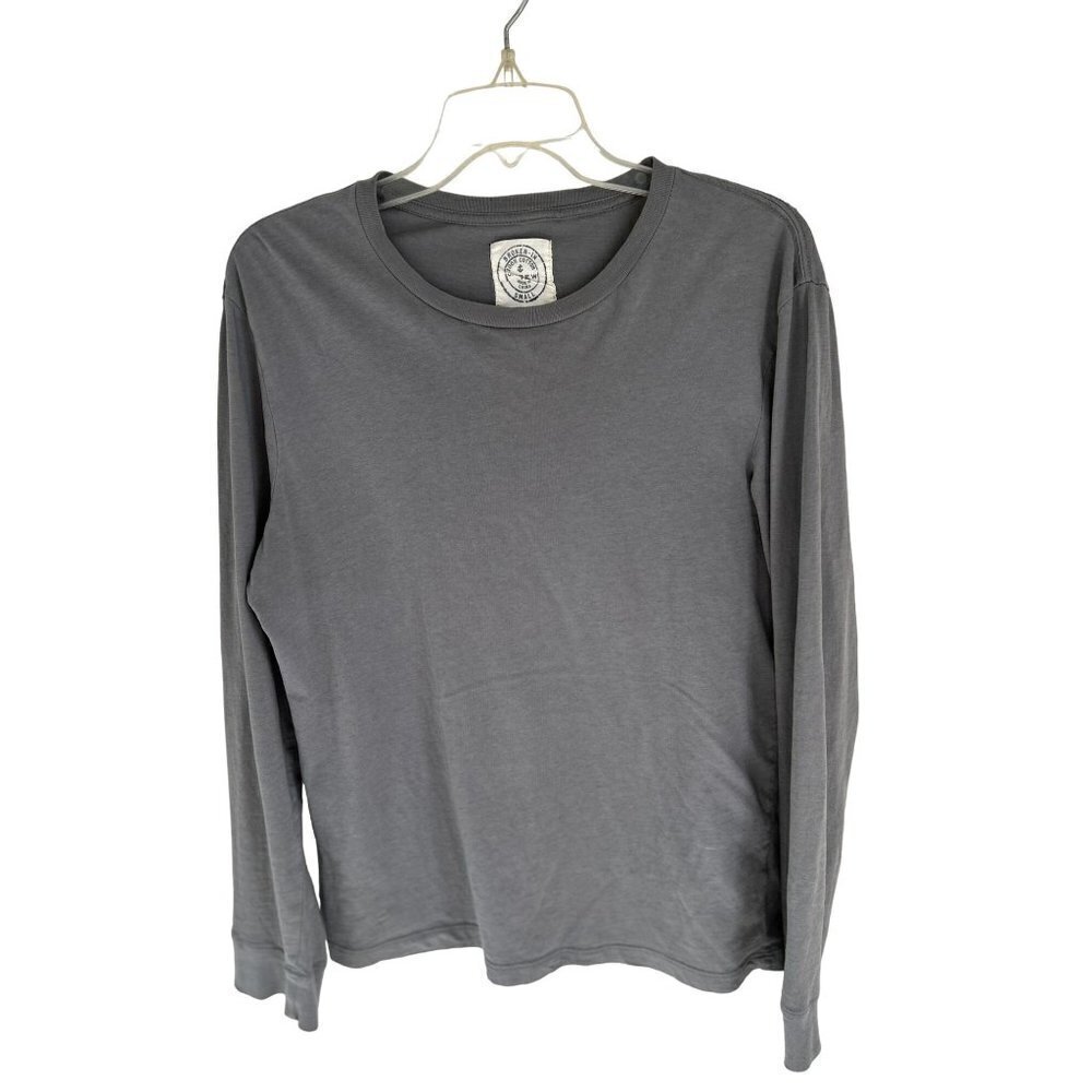 J.Crew Broken-In Cotton Long Sleeve Tshirt in Olive color